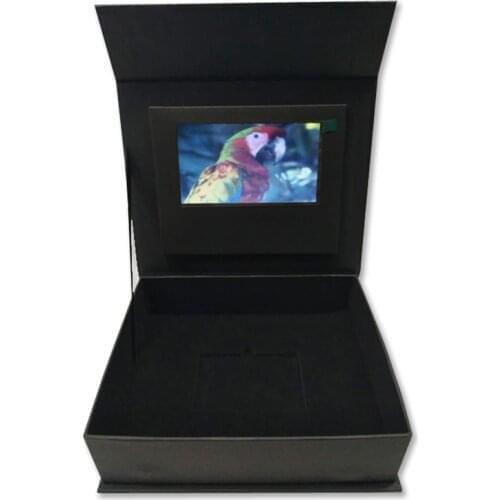 5 Inch Custom Wedding Invitation LCD Screen Video Display Gift Box LEXINGDZ