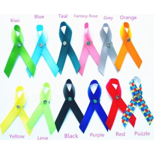 5000pcs Awareness Ribbon Bow pin for Awareness Month