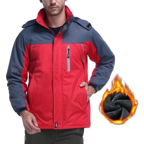 Plus Velvet Thick Warm Jacket Outdoor Windbreaker Waterproof Rain Jackets Women Men Fleece Camping Hiking Coats Hunting Clothes
