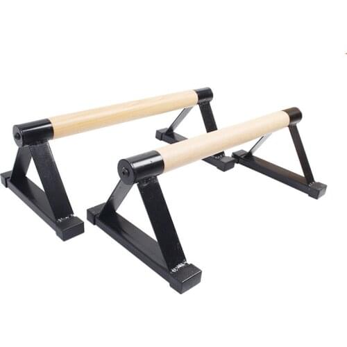 Indoor Fitness lorn Triangle Wood Push-Up Stand Home Push Ups Frame Outdoor Small Handstand Parallel Rod Wooden Handle Support