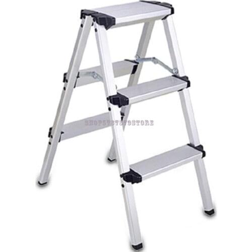 Double Sided Aluminum Alloy Ladder Household Folding Ladder Japanese Double-layer Herringbone Ladder Household Bench Ladde