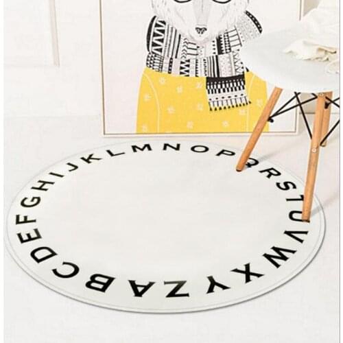 Ins kids play carpet alphanumeric bedroom door MATS children carton crawling rug for livingroom parolor fashion pad tapis