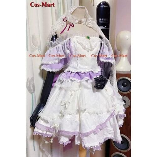 Anime Re:Life In A Different World From Zero Emilia Cosplay Costume Wedding Dress Activity Party Role Play Clothing Custom-Make
