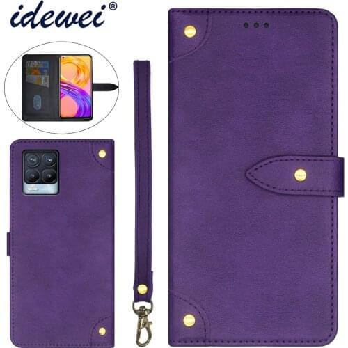 Applicable to OPPO Realme 8 Pro mobile phone case fold bracket function protection leather case phone case funda capa co