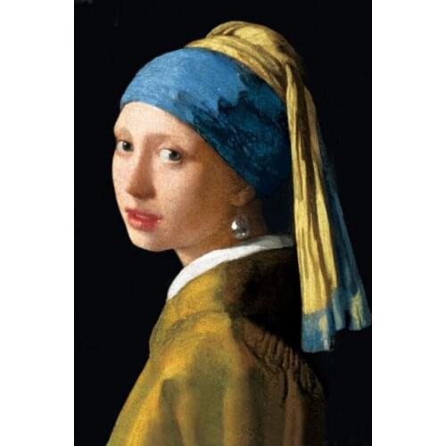 Div 5D Girl with Pearl Earring Full Diamond Painting cross stitch kits Jan Vermeerr artist 3D paint by diamonds