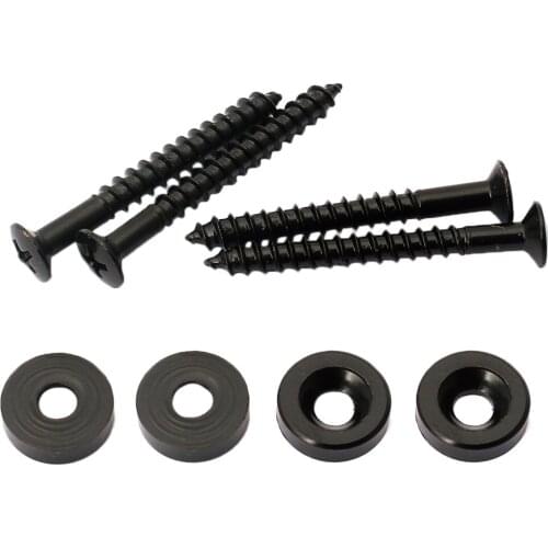Set of 4 Steel Joint Bushings Bolts Screws for Guitar Bass Neck Plate