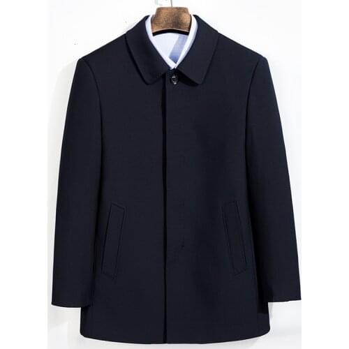 New big plus size 8XL 7XL Coat Men Windbreak Winter Fashion Mens Overcoat Wool Quality Thick Warm Trench Coat Male Woolen