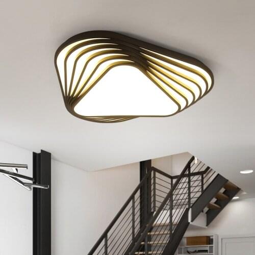 New Design modern ceiling light DIY triangle led bedroom ceiling lamp Nordic living room lampara home indoor use