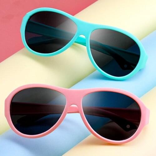 Cute Children Polarized Sunglasses Silicone Safety Kids Sun Glasses Girls Boys Baby Glasses UV400 Eyewear Driver Goggles