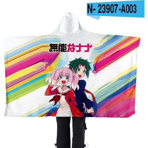 Animation Incompetent Nanai Blanket Hooded Super Soft Flannel Blanket Warm Soft Youth Animation Throw Sofa Bedding Travel Season