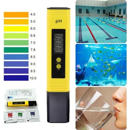 PH Meter 0.01 PH High Precision Water Quality Tester with 0-14 PH Measurement Range Suitable for Drinking Water Tester