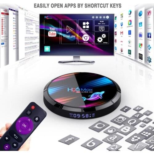 H96 MAX X3 Smart TV Box S905X3 2.4G/5G Dual Frequency Wifi BT4.0 Media Set Top Box 4+32GB/64GB/128GB For Android 9.0 Set Top Box