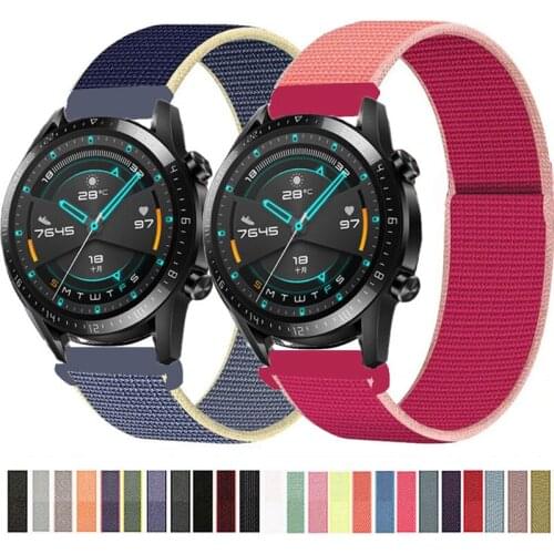 20MM 22MM Nylon Strap For Samsung Galaxy Watch 3 45MM/41MM 46MM 42MM Active2 40 44MM Smart Wristband Bands For Gear S3 S2 Correa