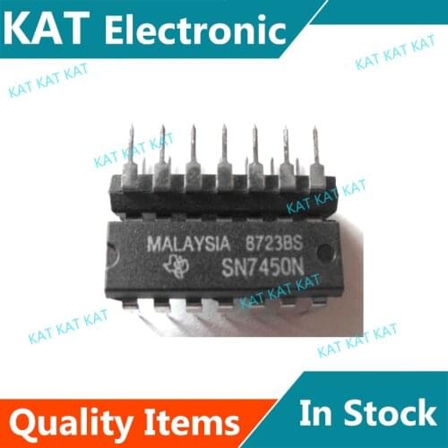 SN7450N SN5450J SNJ5450J SNJ5450W DIP-14 DUAL 2-WIDE 2-INPUT AND-OR-INVERT GATES ONE GATE EXPANDABLE