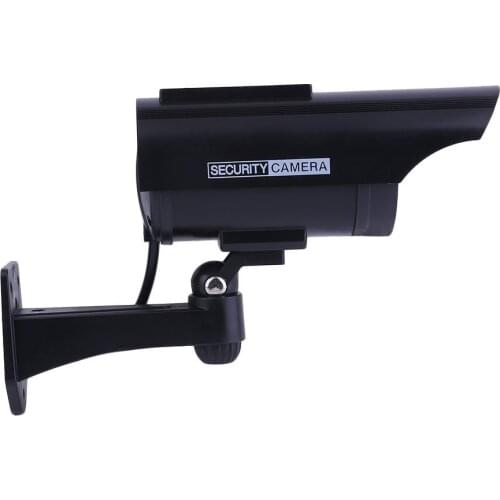 Waterproof Practical Indoor Outdoor Solar Power Dummy Fake Imitation Home CCTV Surveillance Camera with LED Light Indicator