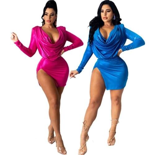 Zoctuo Two 2 Piece Skirts Set For Women Solid High Waist Skirt Suit With Pile Collar Long Sleeve Shirt Top Sexy Fashion Outfits