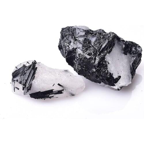 1PC Natural Black Tourmaline Crystal Raw Crystals Rock Mineral Specimen Reiki Healing Stone Ore Mineral Home Decoration Gift