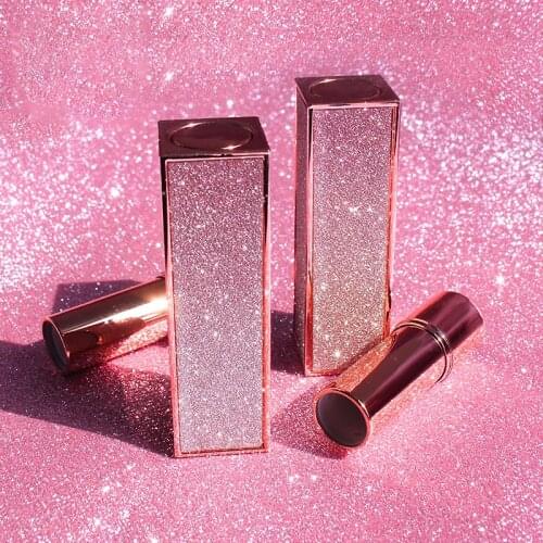 1pcs Lipstick Balm Tube Empty Rose Gold With Cap Empty Lipstick Bottle Lipgloss Tube Cosmetic Sample Container Tools Wholesale