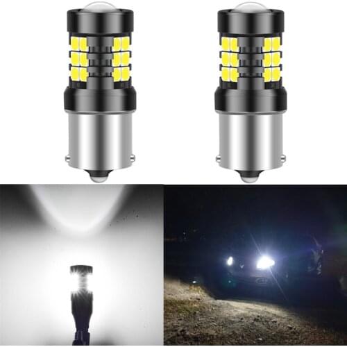 2pcs BA15S P21W 1156 T15 W16W led T20 T25 Car LED Reverse Light Bulb For VW Passat B5 B6 Golf 4 2001-2010 Canbus Auto Lamp