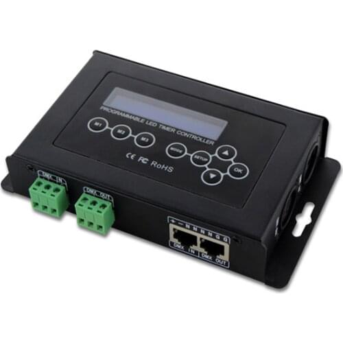 BC-322;dmx512 timer dimmer;4dmx channels signal output;can adjust the brightness based on the set time
