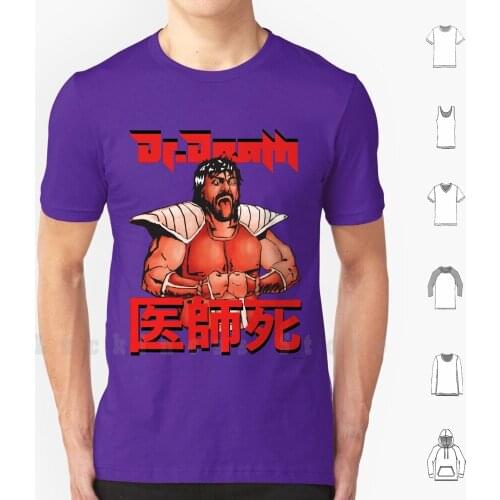 Dr. Death Power Armor T Shirt Big Size 100% Cotton Pro Wrestler Dr Death Steve Williams Ball Z Japanese Comic Book Wrestler Art