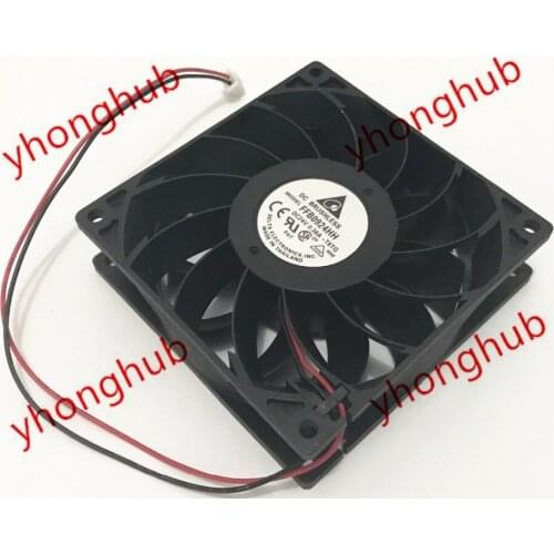 Delta Electronic FFB0924HH DC 24V 0.36A 90x90x25mm 2-Wire Server Cooling Fan