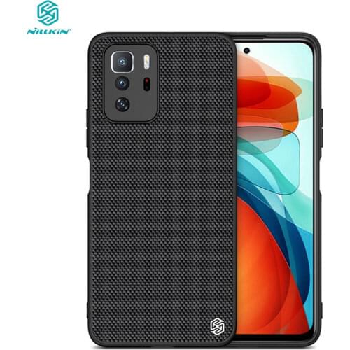 For Poco X3 GT Case NILLKIN Textured Nylon Fiber Non-slip Protector Back Cover For Xiaomi Poco X3 GT Phone Shell