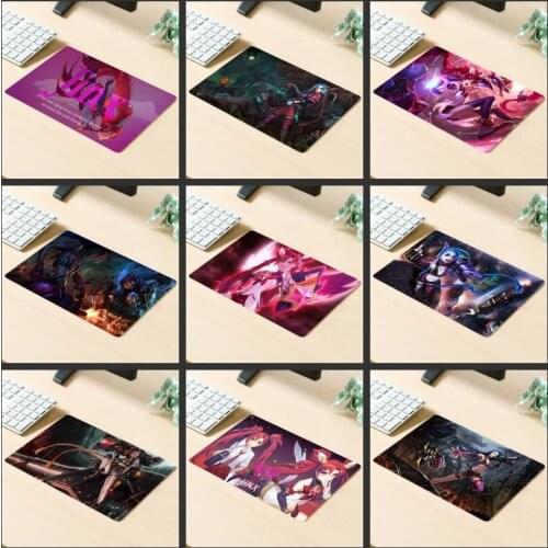 XGZ Big Promotion Gaming Mouse Pad Anime Sexy Girl Jinx Computer Keyboard Custom Personality Logo Desk Mat Rubber Non-slip