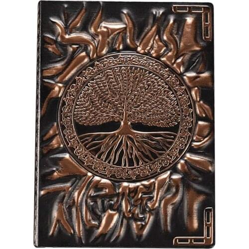 Tree Of Life: The Book of Shadows Magic Spell Book Embossed Retro Notebook