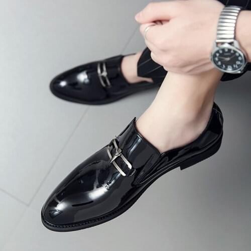 Korean version 2021 new fashion business dress mens shoes Classic Leather Mens suit shoes outdoor leisure Oxford Shoes EU38-45