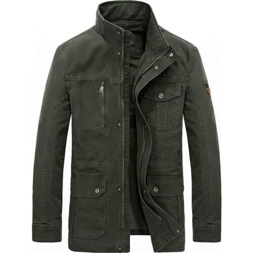 Brand Plus Size 7XL 8XL Military Jacket Men 2020 Casual Stand Collar Cotton Winter Jackets Coats jaqueta masculina