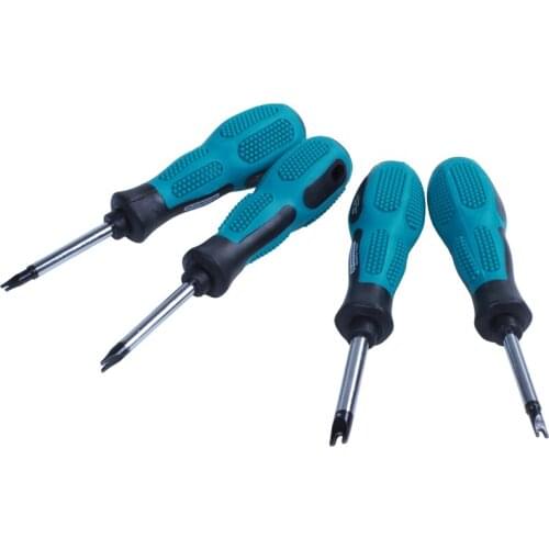 PENGGONG 4 Pcs Screwdriver Sett Screwdriver Bits U Fork Type Magnetic Slotted Screwdriver Multi Function Hand Tool Set