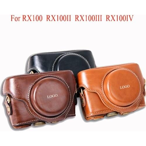 PU Leather case camera bag for SONY RX100II RX100III RX100IV V M2 M3 M4 M5 portable camera cover