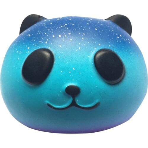 Kneading Toy Slow Rebound Color Starry Sky Panda Head Model Adult Child Decompression Fingertips Squeeze Stress Reliever Toys