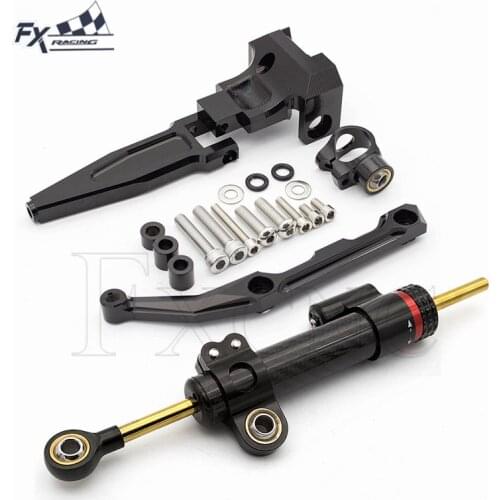 Carbon Fiber Motorcycle Stabilizer Steering Damper Mounting Bracket Support For YAMAHA Tracer MT-09 FJ09 MT09 MT FJ 09 Tracer 09