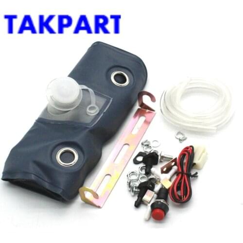 TAKPART UNIVERSAL WINDSCREEN WASHER BOTTLE BAG KIT WITH 12 VOLT PUMP FOR CLASSIC CAR 151286776374