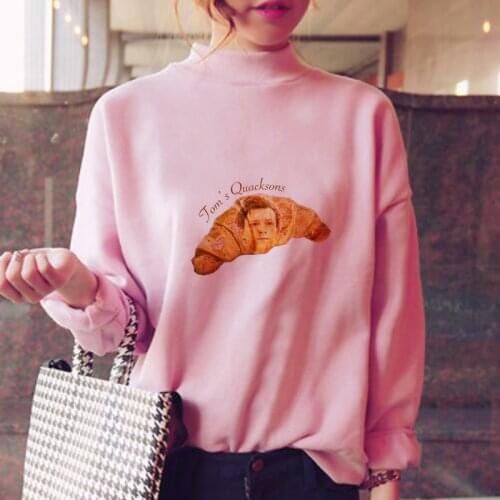 Tom holland hoodies women fleece hood sweatshirt female japanese oversized warm kawaii japanese pink clothes sweatshirt