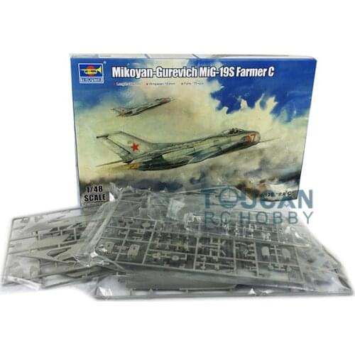 Trumpeter 02803 1/48 Battleplane Soviet MIG-19S Farmer Fighters Aircraft Model TH05499-SMT6