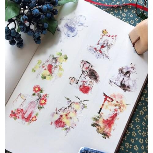 Fairy Witch Washi Tapes Bullet Journal Masking Tape Adhesive Tape DIY Scrapbooking Washi Stickers