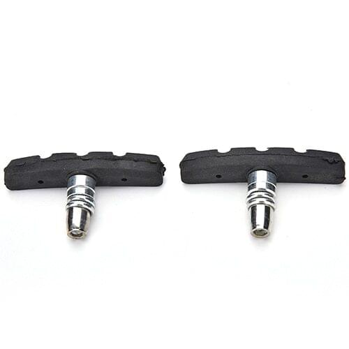 1 Pair Rubber And Steel MTB Mountain Bike Road Bicycle Cycling Braking V-Brake V Brake Pads Blocks Holders Durable Rubber Shoes