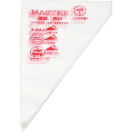 100PCS 12INCH Disposable Pastry Bags Cake Decoration Kitchen Icing Food Preparation Bags Cup Cake Piping Tools For Baking