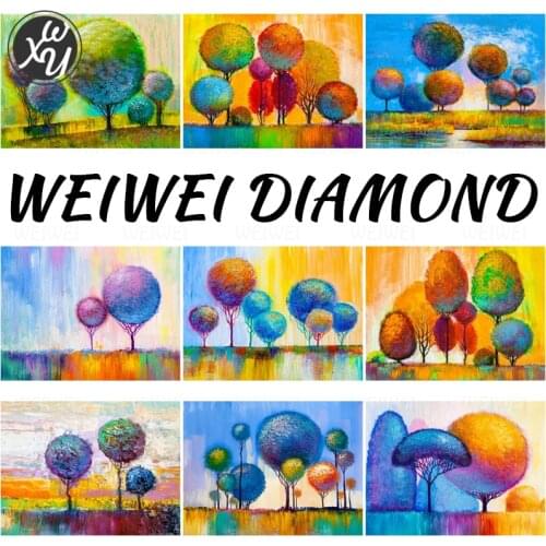 5D Diamond Painting Tree Diamond Painting Kits for Adults Colorful Tree Diamond Mosaic Diamond Painting Accessories Decor Family
