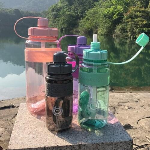 600/1000/1500/2000ml Outdoor Fitness Drinking Bottle Kettle Large Capacity Portable Climbing Bicycle Water Bottles Gym Space Cup