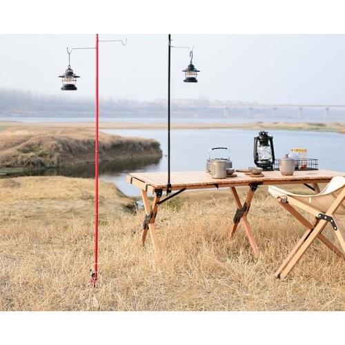 Aluminum Outdoor Camping Portable Lighting Lamp Holder Table Telescopic Fishing Lights Led Camping Light Pylon