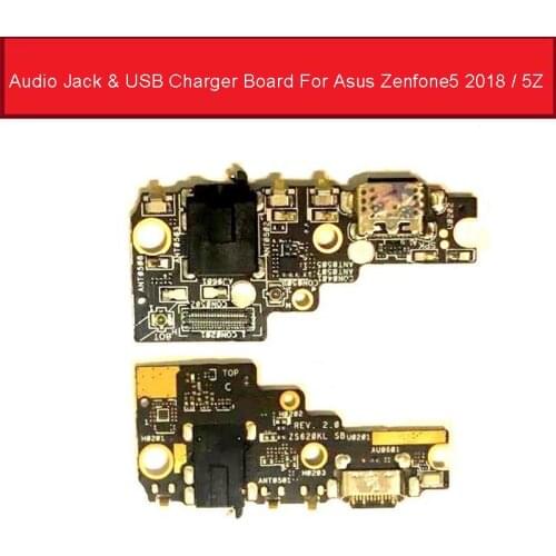 Audio Jack & USB Charger Board For Asus Zenfone5 2018 5Z ZE620KL Z01RD Charging Port Dock Connector With Microphone Tested Works