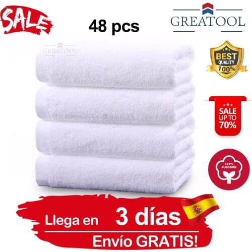 Good quality white Facial towel, 100% cotton, bath towels, beach, Hotel, restaurant, daycare, manufacturer price