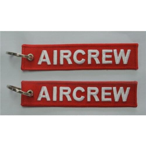 Aircrew Aviation Embroidered Keychain key chain Airplane Aircraft
