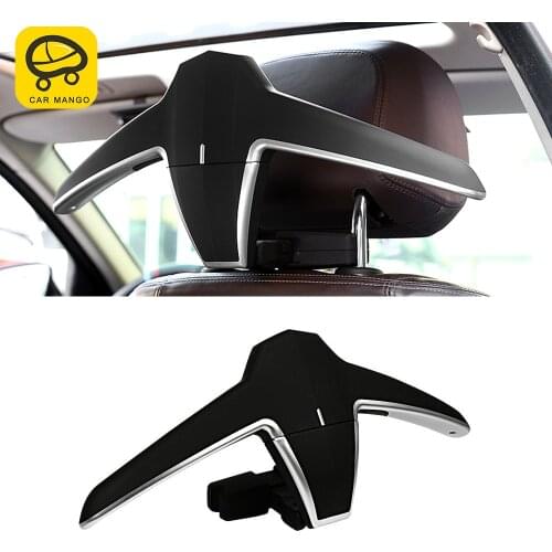 CARMANGO Car Clothes Hanger Coat Stand Seat Headrest Stand Jackets Suits Holder Rack for BMW 1 3 5 7 Series X1 X3 X4 X5 X6