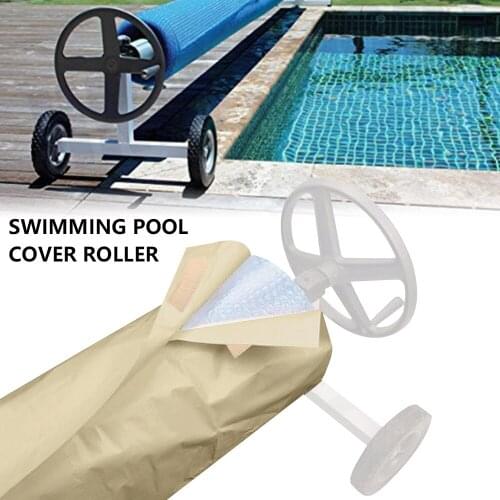 Swimming Pool Cover Outdoor Dustproof Waterproof UV Protective Pool Solar Roller Reel Cover Solar Blanket Swimming Tool