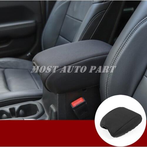 Black Center Console Armrest Cover Pad With Bag For Jeep Wrangler JL 2018-2019 Car accesories interior Car decoration
